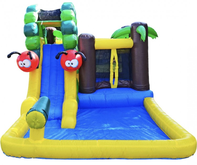 Junior Caterpillar Water Slide and Bouncer