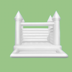 Mini White Bounce House